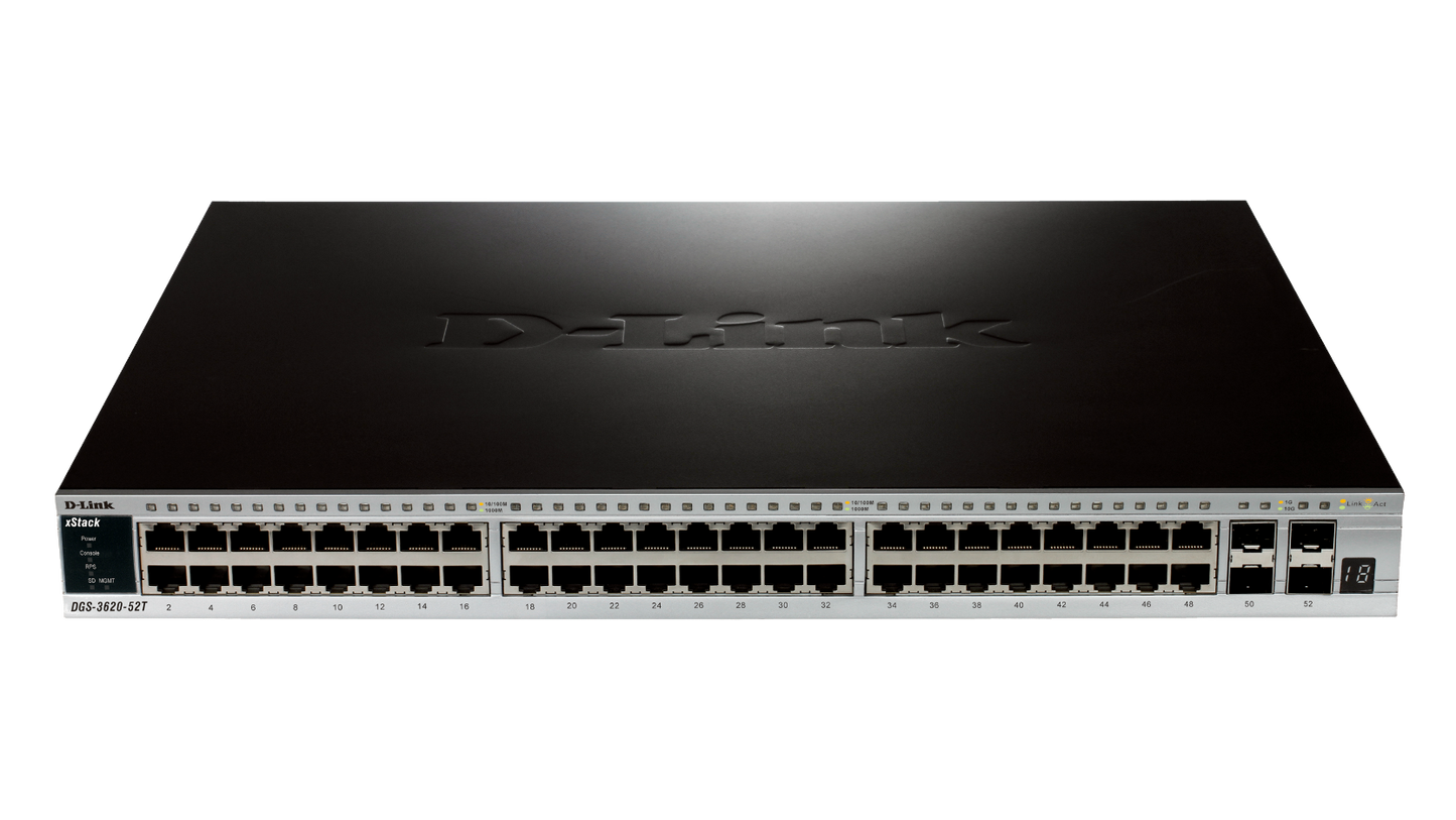 Rack mount mounting rails set for DGS-3620-52P/SI